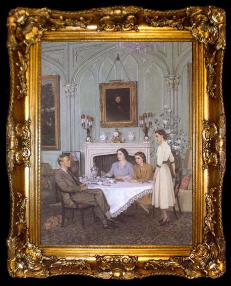 framed  James Gunn Tea at Royal Lodge (mk25, ta009-2